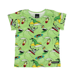 VILLERVALLA SS T-SHIRT SURFING ANIMALS PEA Sale
