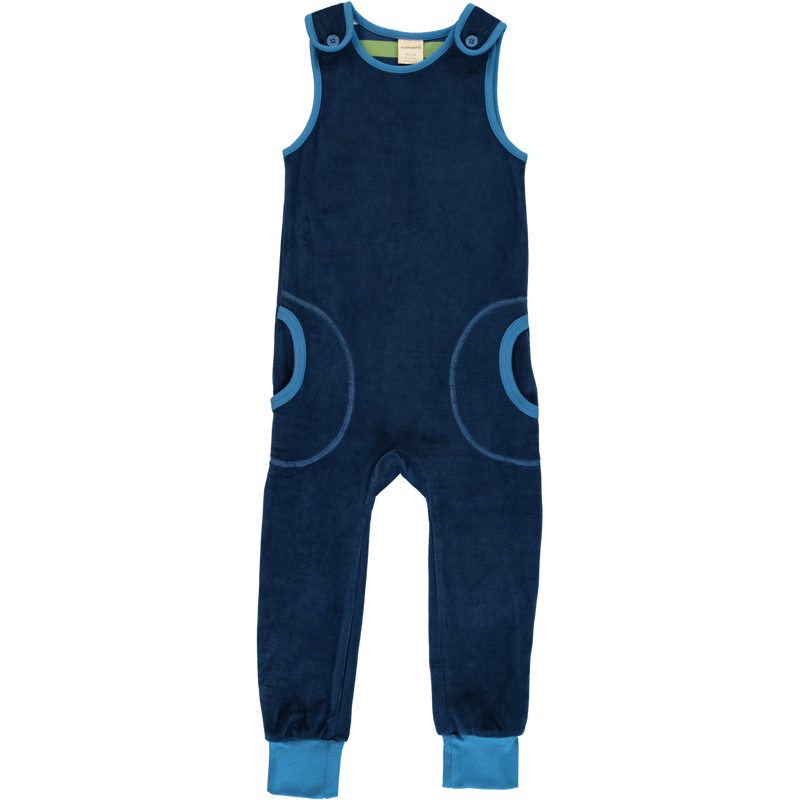 Maxomorra Winter 2020 Playsuit Velour NAVY sale