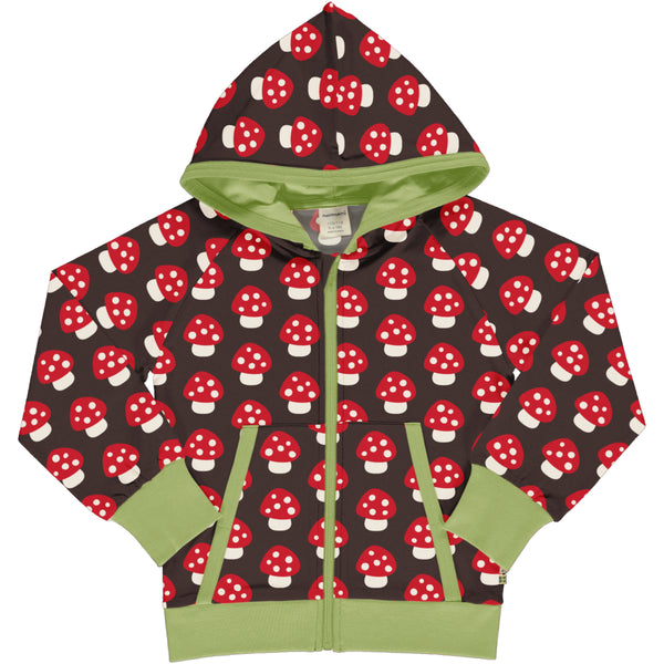 Maxomorra Autumn Cardigan Hood Sweat MUSHROOM sale