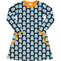 Maxomorra Dress LS-A CLASSIC GHOST
