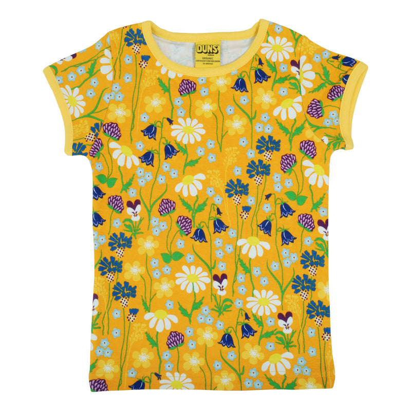 DUNS Sweden High Summer 2021  HS 2021 Midsummer Flowers Yellow Short Sleeve Top sale