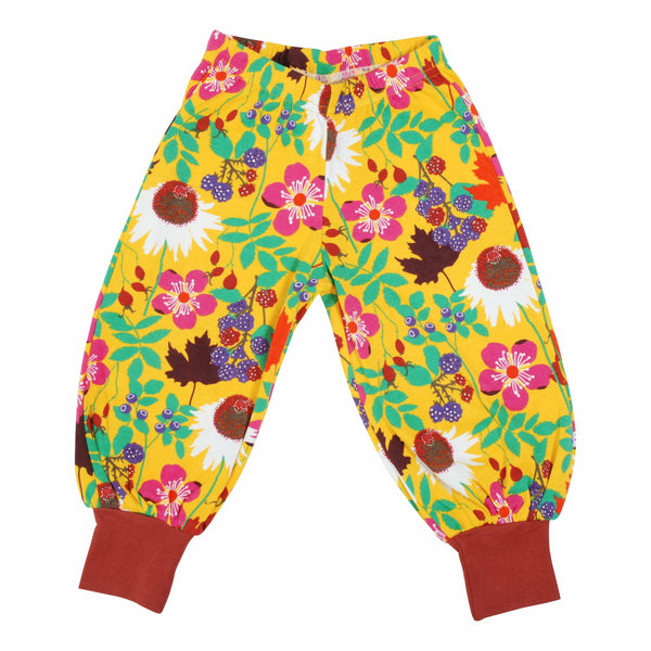 DUNS Sweden Autumn Adult Flowers - Yellow Baggy Pants sale