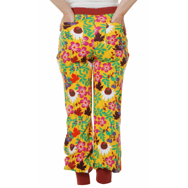 DUNS Sweden Autumn Adult Flowers - Yellow Baggy Pants sale