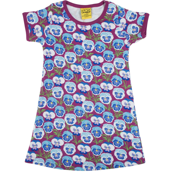 DUNS Sweden Spring Pansy Hyacinth Violet Short Sleeved Dress sale –  rulesoffplay