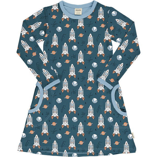 Maxomorra Meyadey Dress LS READY TO TAKE OFF