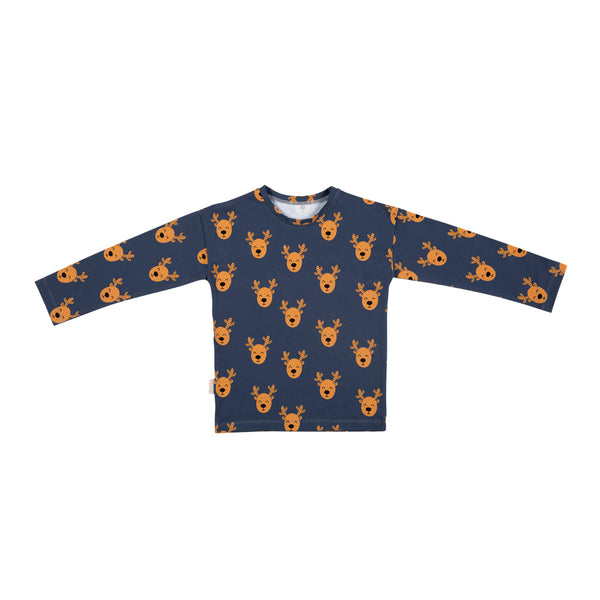 Malinami MOOSE ON DARK GREY LONGSLEEVE christmas sale