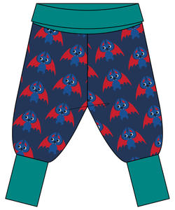 Maxomorra Halloween Bat Pants Rib sale