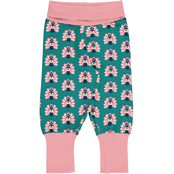 Maxomorra Autumn Pants Rib PEACOCK sale