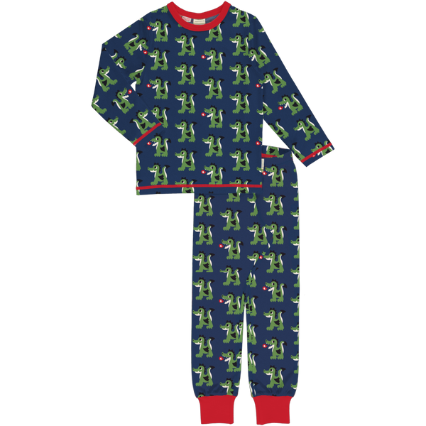 Maxomorra Winter Pyjama Set LS DRAGON sale