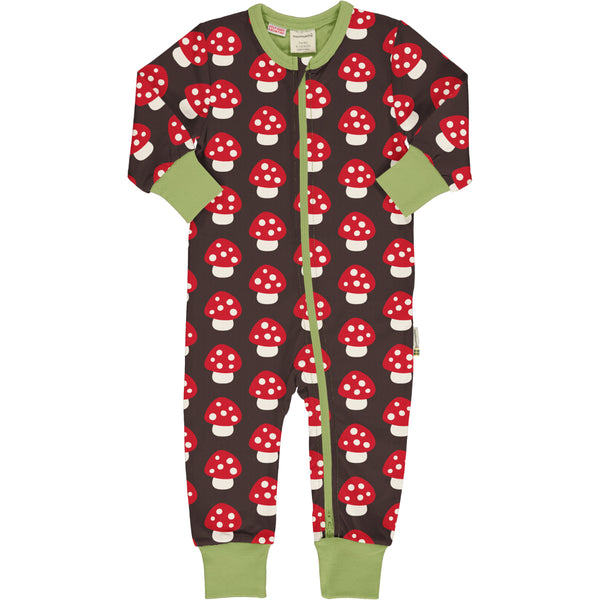 Maxomorra Autumn Rompersuit LS MUSHROOM sale