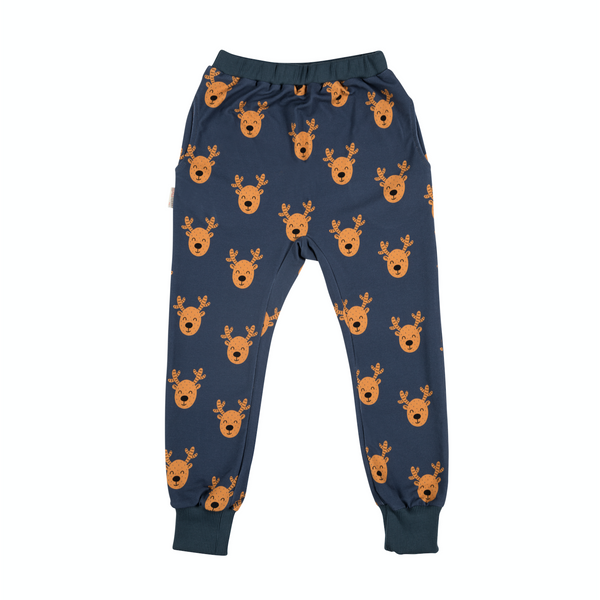 Malinami MOOSE ON DARK GREY SWEATPANTS WITH POCKETS christmas sale