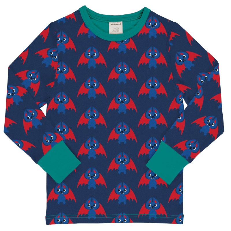 Maxomorra Halloween Bat Top LS sale