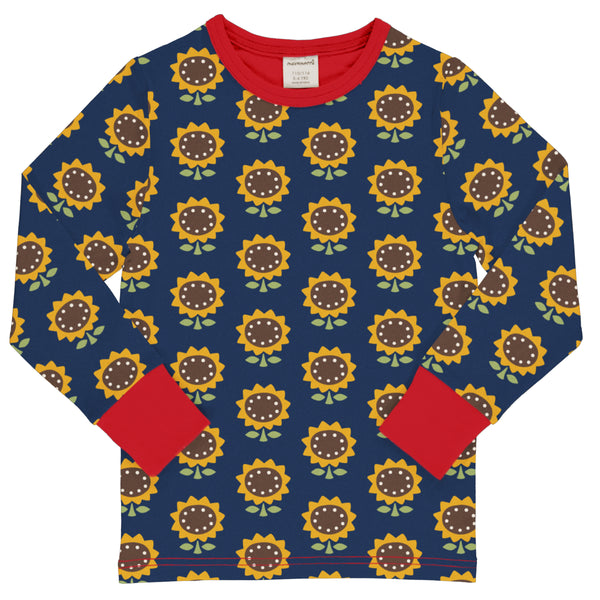 Maxomorra Autumn Top LS SUNFLOWER sale