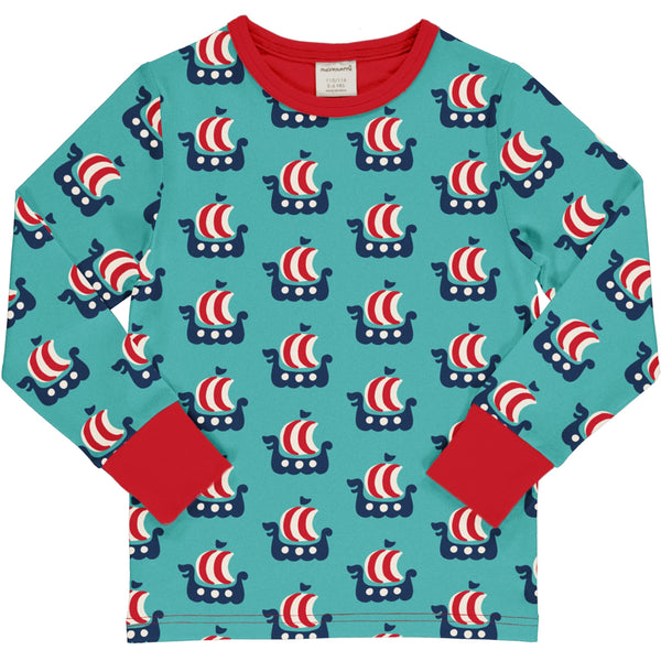 Maxomorra Spring Top LS VIKING SHIP Sale