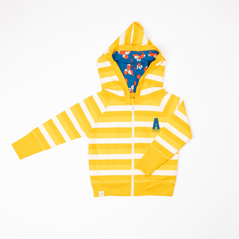 Alba SS21 Alltime Zipper Hood Daffodil Stripes Sale